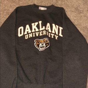 oakland university crewneck
